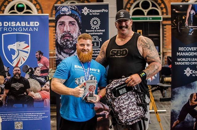 Greg Bramwell won the Men’s Seated Class Two category at England’s Strongest Disabled Man 