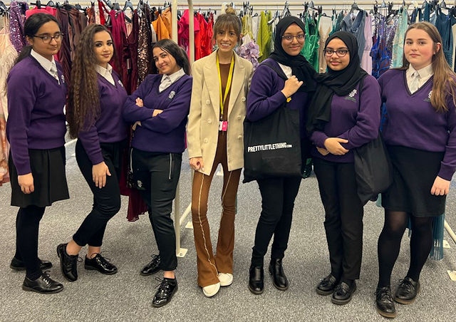 Boohoo hosted a special event for girls from five schools - including Wardle Academy - to choose a prom dress
