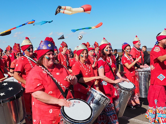 Global Grooves will run free sessions in dance, drumming and flag bearing as well as a masterclass in largescale puppetry to teach the skills needed to be able to perform alongside professional artists in the carnival at one of the Feel Good Family Picnics