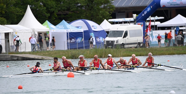 The Masters G eight having just crossed the line shows that they have given everything to win