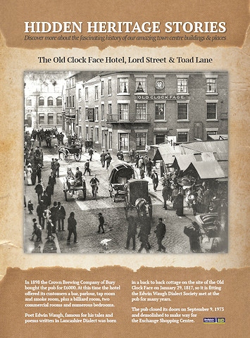The Old Clock Face Hotel, Lord Street & Toad Lane