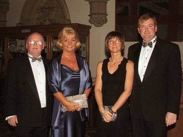 Award winners Colin Jackson (left) and Kieron McDonald from Jackson Jackson & Sons with their wives Hanne and Joanne