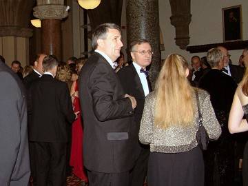 The reception with guests from Molesworths in the foreground