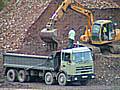 Rubble being moved from former TBA site earlier in 2005