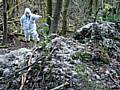 Exposed asbestos in the Spodden Valley