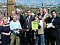 Shadow Environment Spokesman Chris Huhne with Save Spodden Valley campaigners