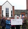 The Rotary Club of Middleton presented Geoffrey and Christine Grime of the Friends of Edgar Wood Centre on Long Street Middleton with £500 toward the restoration project to protect one of Middleton’s most valuable heritage sites