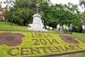 Flowerbed proudly commemorates Great War Centenary 
