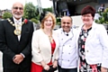 Mayor Surinder Biant, Mayoress Cecile Biant, Chef Aazam Ahmad and Councillor Janet Emsley