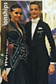 Mia Linnik-Holden and Andrei Toader at the World Dance Championships in Paris last year
