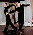 Champion dancers Mia Linnik-Holden and Andrei Toader (pictured during a visit to Middleton Rotary Club) won two more titles at the British Dance Federation’s Star Championships 