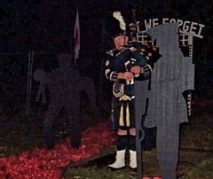 Colin Murphy, Middleton's lone piper