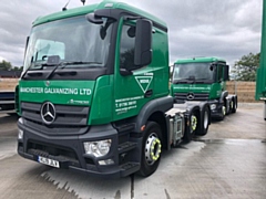 Manchester Galvanizing, which runs a busy collection and delivery service from its site, is switching to new livery