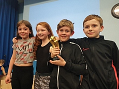 Year 4 winners Ava Coppinger, Jake Dimond, Finley Williams and Maisy Woodhead 