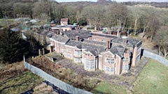 An aerial view of Hopwood Hall Estate