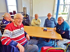 Blokes at Hare Hill House support group