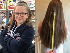 Grace Nock will be donating 12 inches of her hair to the Little Princess Trust