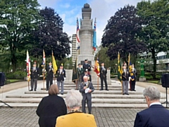 A service to commemorate VJ Day was held at Rochdale Cenotaph last year