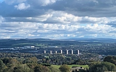 View of Rochdale from Rooley Moor Road