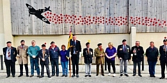 The ‘Middleton Remembers’ display was revealed on Armistice Day