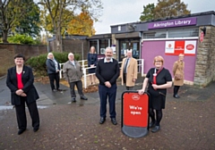 Councillors, post office managers and council library staff at the Alkrington Post Office Branch (picture taken prior to the latest Covid-19 lockdown) 