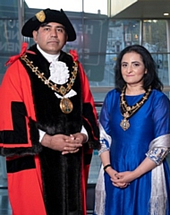 Mayor and Mayoress Aasim and Rifit Rashid