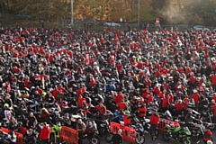 Nearly 6000 bikers joined the Ring of Red, Ride of Respect on the M60 on Remembrance Sunday
