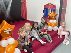Children enjoy a free play session for Little Play Town's first anniversary