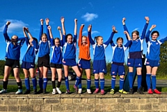 The year 7 girls’ football team in the second round of the ESFA Schools Cup for the first time