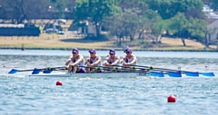 The quadruple scull of Price, Walter, Lawton and Price