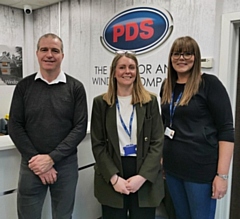 Tim Fairley, PDS managing director; Liz Varey, Petrus service lead and Louise Brett, MEAM worker (Making Every Adult Matter)