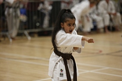 Maryam, of Rochdale, returned with one gold medal in kata and one silver medal in weapons kata
