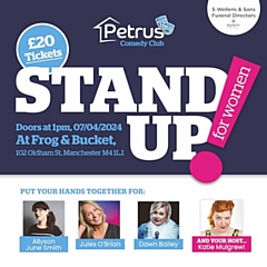 Petrus' stand up for women comedy fundraiser