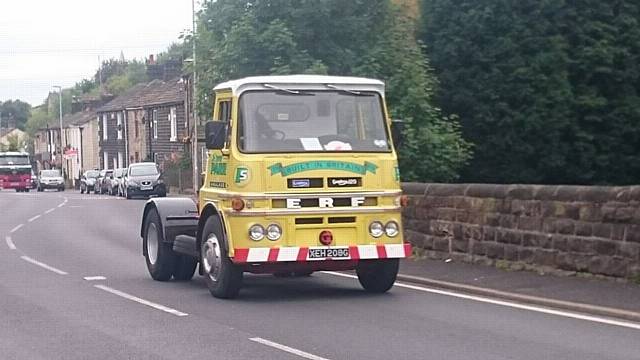 2015 Historic Commercial Vehicles Society rally passing through Littleborough