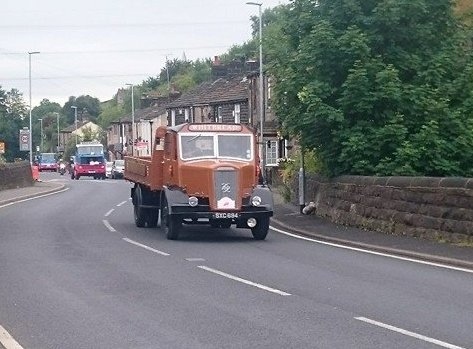 2015 Historic Commercial Vehicles Society rally passing through Littleborough