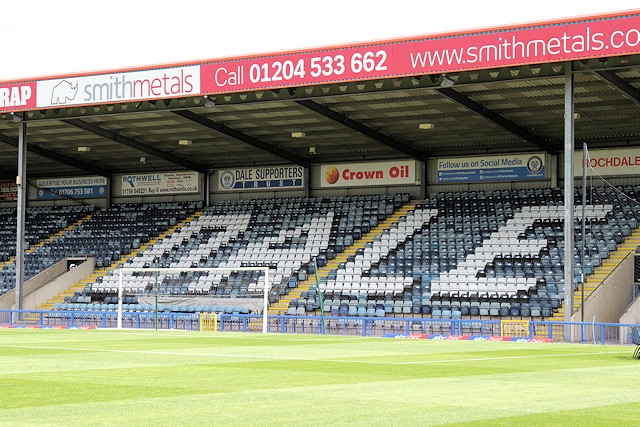 Rochdale AFC are playing Yeovil Town on Saturday 25 January