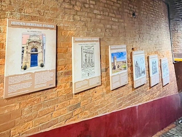 Some of the heritage panels on Bull Brow