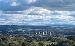 The Seven Sisters at College Bank, Rochdale from Rooley Moor Road