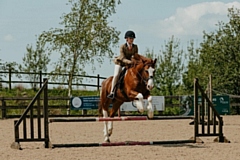 Isla Baron and her horse Bernie