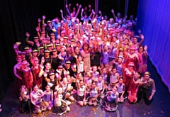 Dancers from the Anita Tymcyshyn Dance School - 50th anniversary production