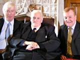 Sir Cyril Smith pictured with Paul Rowen and Charles Kennedy