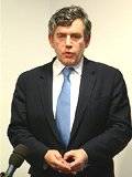 Gordon Brown during his speech to Co-op staff