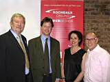 Lib Dem Leadership hopeful Nick Clegg at the Rochdale Online office on a previous visit to Rochdale