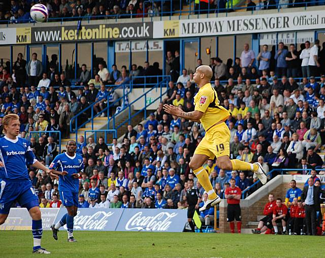 Thorpe wins another header.