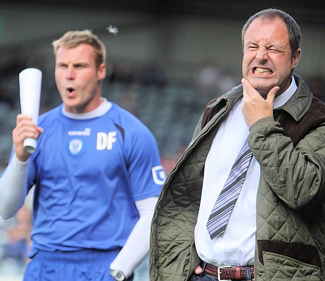 Anguish on the face of Dale boss Keith Hill.