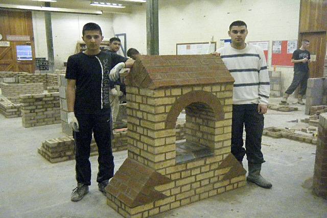 Mohammed Usman and Rafad Mohammed with their bell tower