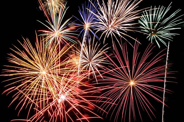 Bonfire and firework displays in the borough