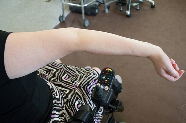 Catherine Eves, diagnosed with Ehlers Danlos Syndrome (EDS), a form of hypermobility, which has left her in a wheelchair