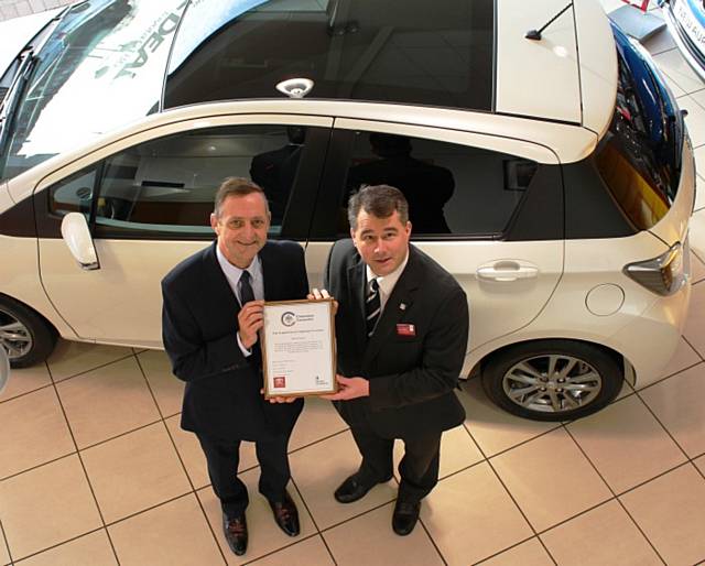 Councillor Alan McCarthy, Lead Member for the Armed Forces at Rochdale Borough Council and RRG Toyota’s General Manager Jared Griffin