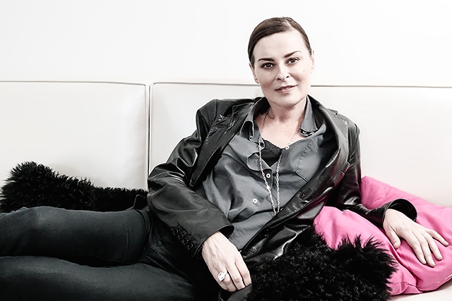Lisa Stansfield relaxing at the Feel Good Cafe in Rochdale